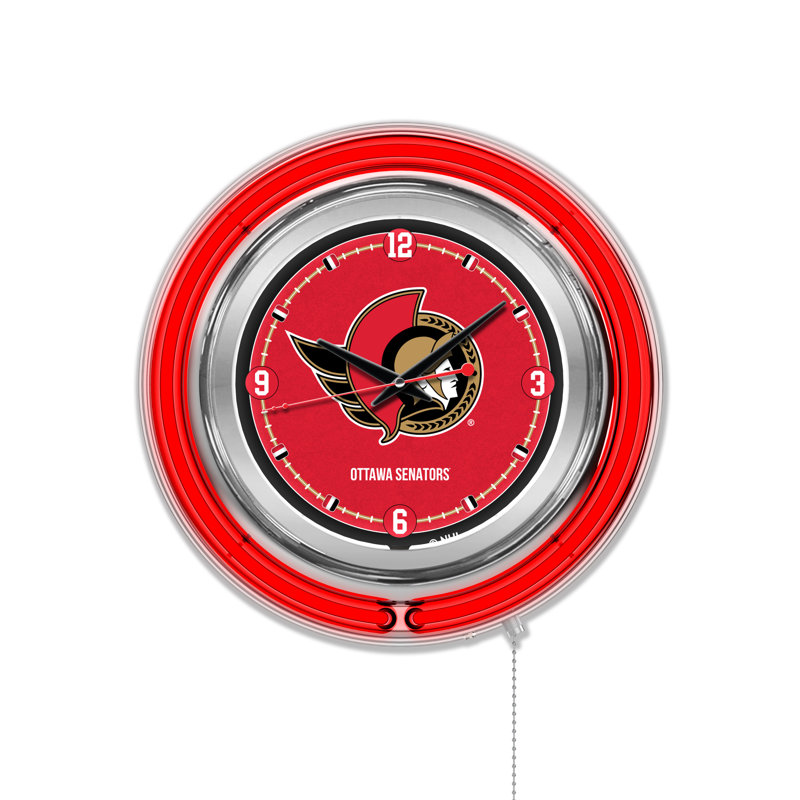Horloge murale 15" nhl, Ottawa Senators