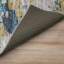 Tapis bleu / brun en polyester tissé à la machine Cumbernauld-87382219