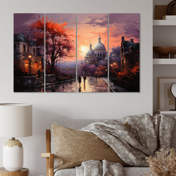 Red Barrel Studio® French Sunrise Over Montmartre II - Cityscapes Metal ...