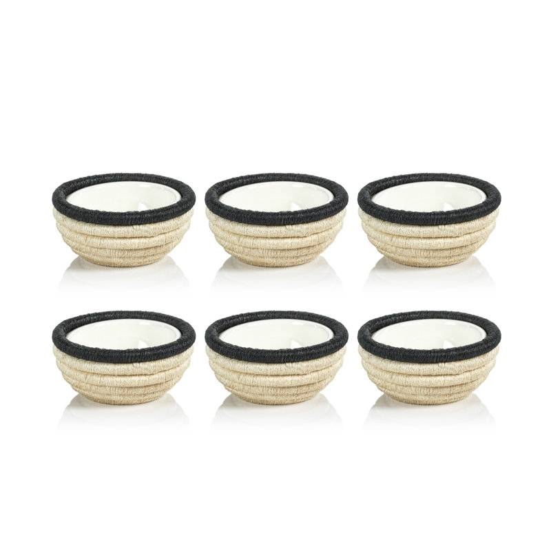 Desserte à condiments Matéria, Beige / noir, H 2,5 po x l 5,25 po x L 5,25 po