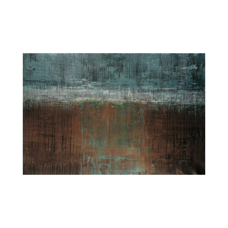 Verdigris by Liz Jardine - Wrapped Canvas Painting, 20.32 cm H x 30.48 cm W