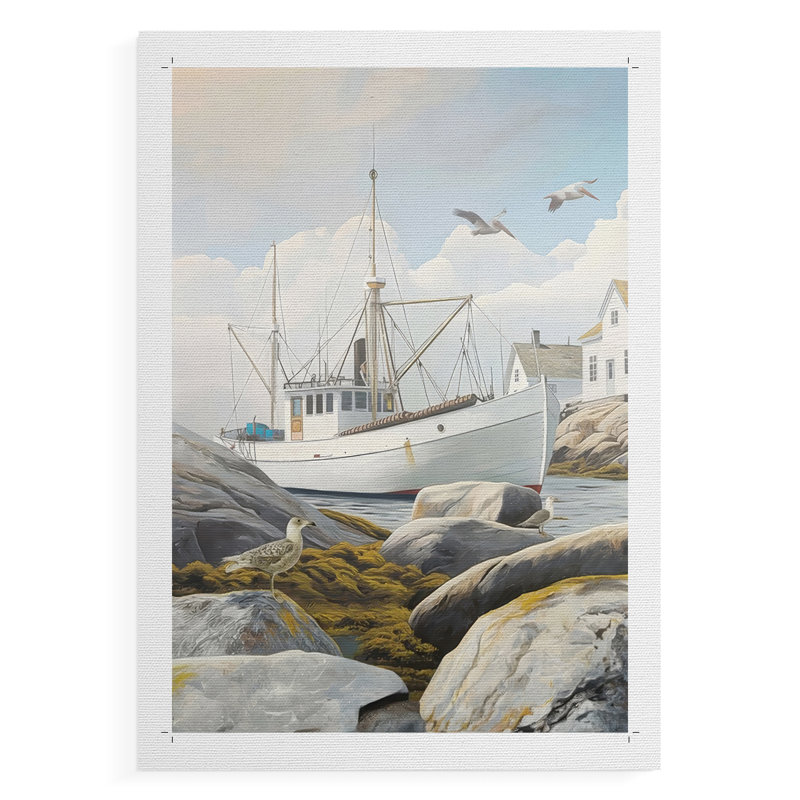 Fisherman's Way I - Impression sur toile seulement - NON-CADRE, H 18 po x l 12 po