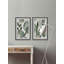 « water leaves vi », ensemble de 2 reproductions de peintures à l’aquarelle encadrées-31839562