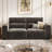 82" Velvet Square Arm Loveseat Sofa, Premium Upholstered Living Room Sofa Couch -1507138521