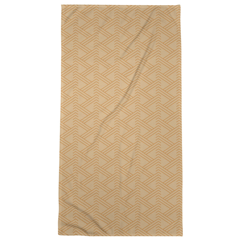 Serviette de plage zig zag classique, Orangé