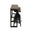 Ensemble bistro et tabouret 4 personnes Kerome-102385264