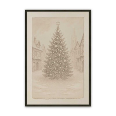 Town Square Noel Art Print
