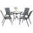 4 - Person Wicker Patio Dining Set with Round Table
