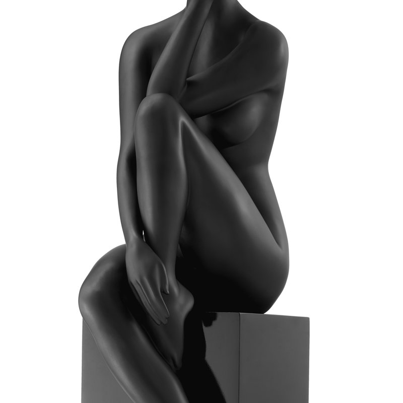People Figurines & Sculptures, Matte Black