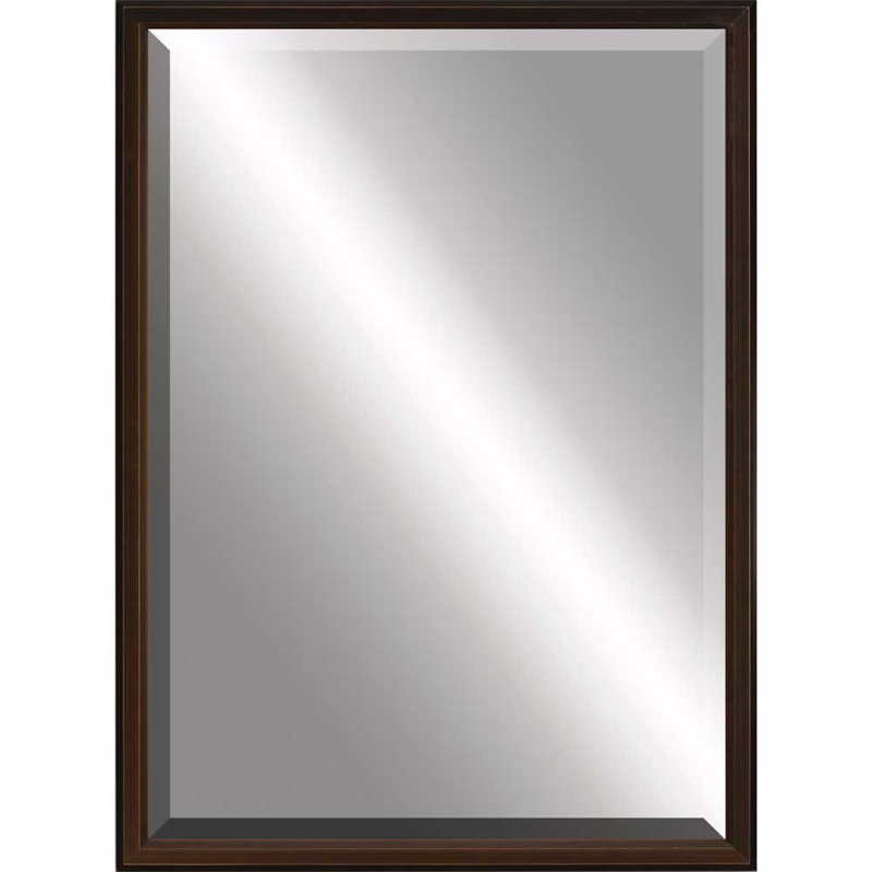 39" Bronze Wood Accent Mirror