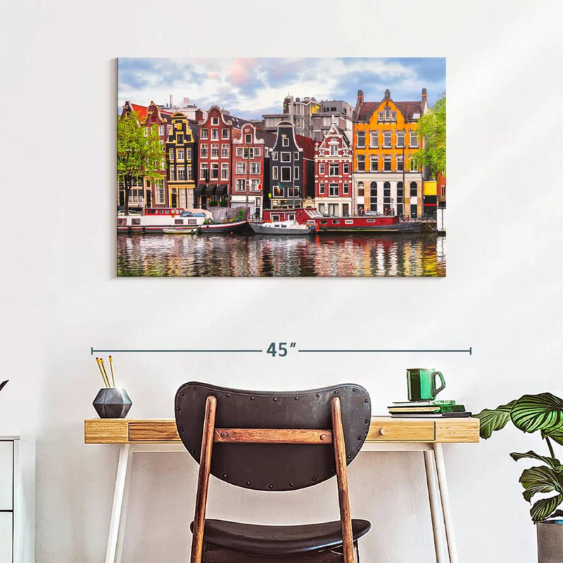 Maisons de canal Nicci Amsterdam, H 26 po x l 39 po