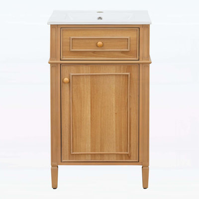 Meuble-lavabo en bois 20 po avec lavabo