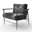 Navire au milieu d'une tempête I - Chaise rembourrée avec accoudoirs bord de mer, chaise d'appoint de plage moderne-688611669