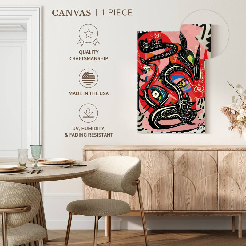 Kelan Graffiti Mystic Snake, 51" H x 34" W