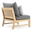 Chaise de patio Paulet avec coussins Sunbrella-475218147