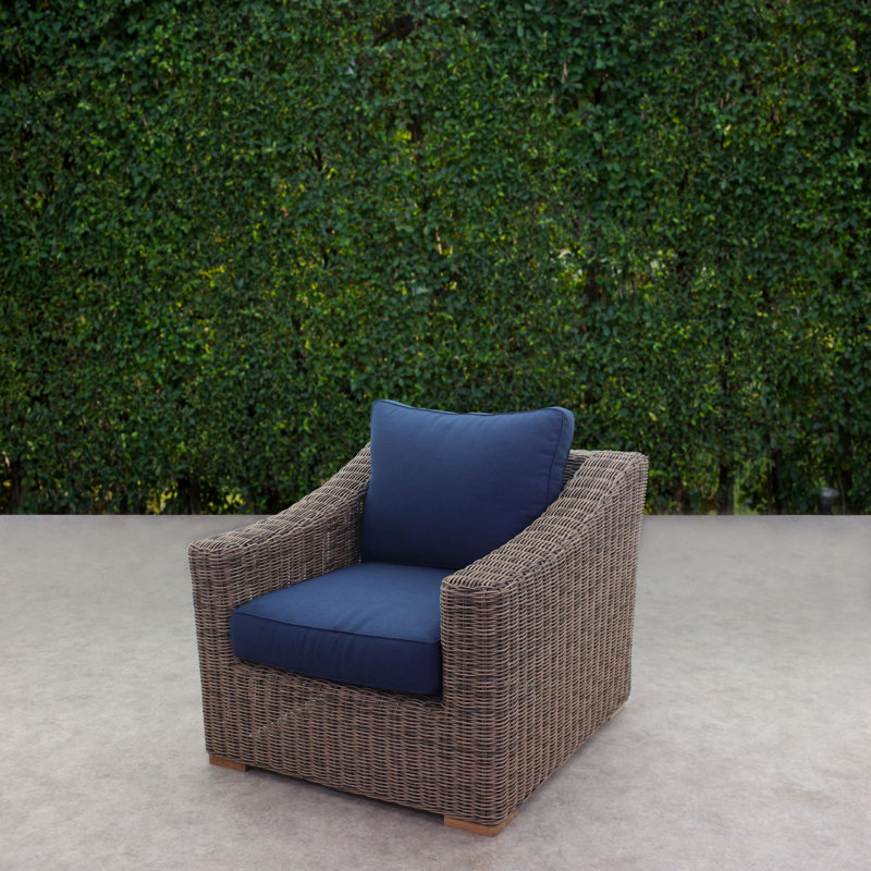 Chaise de terrasse avec coussins Janet