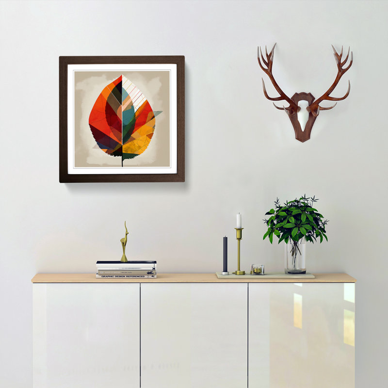 Leaf Bauhaus - Framed Print