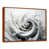 Toile avec cadre flottant brun
