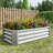 421Ft Rectangle Silver Metal Raised Garden Bed For A Variety Of Plants, Herbs, And Vegetables - Long Lasting Stable Build Planter Diverse Selection Vegetables, Herbs Simple Assembly-1230293103