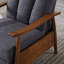 Fauteuil avec cadre en bois-1860464459
