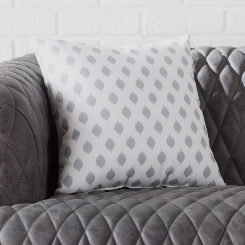  Square Pillow Cover & Insert, 18" x 18", Classic Grey