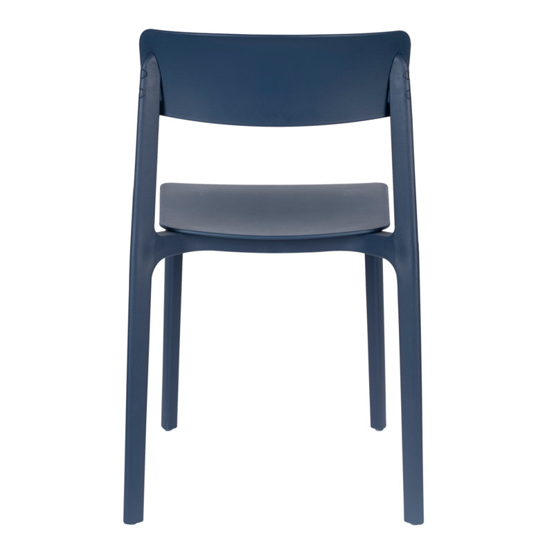 Outdoor Dining Side Chair, Blue