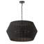Luminaire suspendu noir à 6 lumières Raynne