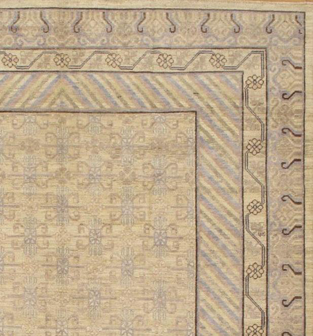 Khotan Hand Woven Wool Area Rug