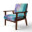 Berdahl Marble Upholstered Armchair-424907467-463376192
