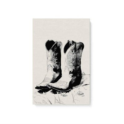 Toile tendue Western Noir