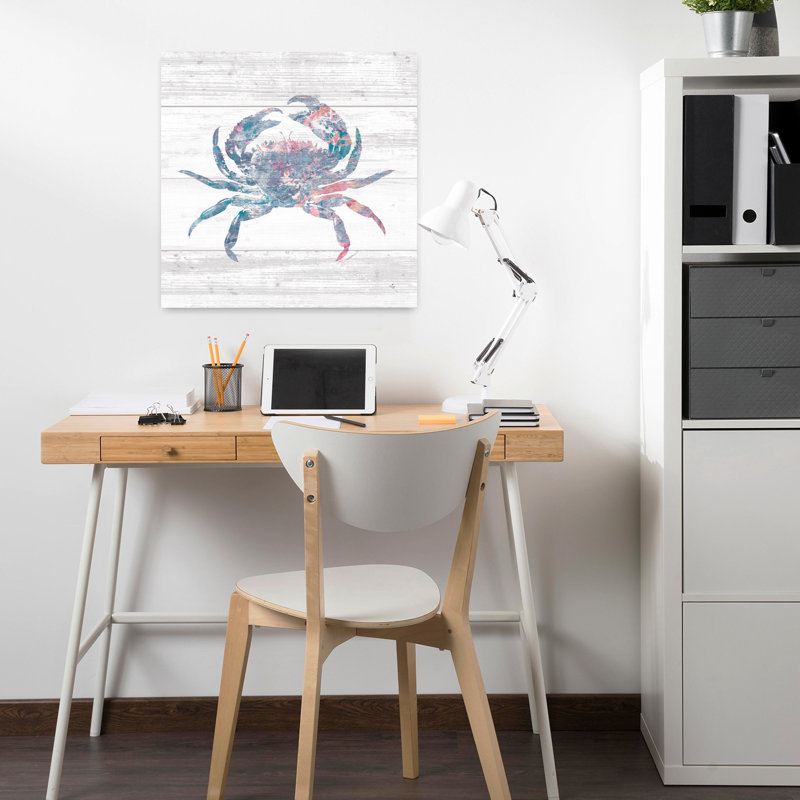 «Ocean Life I Crab Coastal Art», H 18 po x l 18 po