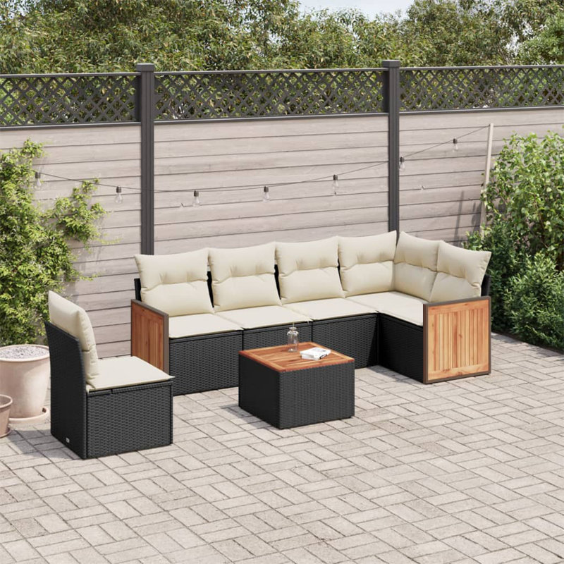 Vidaxl Garden Sofa Set Powder-Coated Steel Large