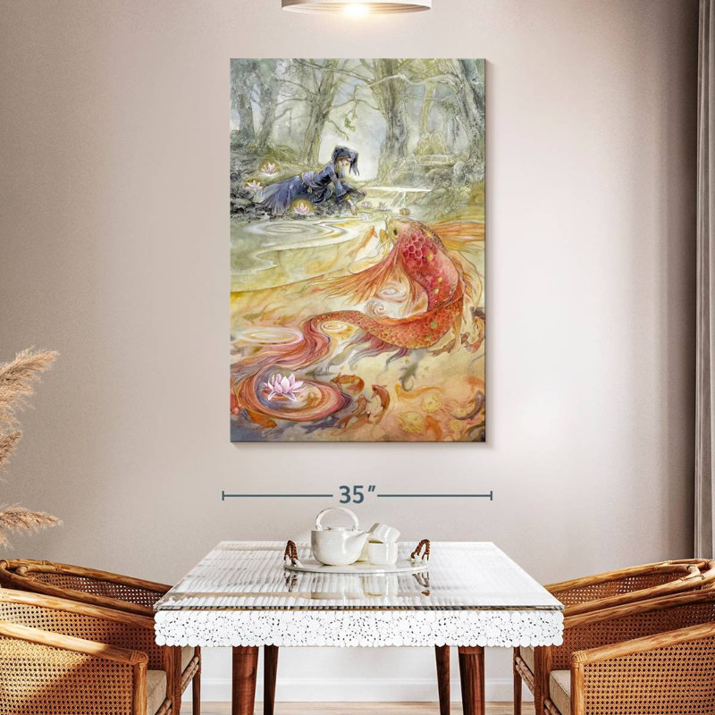 Kelan Yexian - With Pure Heart, 51" H x 34" W