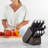 Joyjolt 11-Piece Assorted Knife Block Set