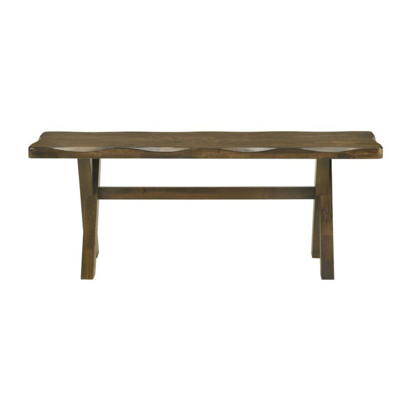 Banc de salle à manger en bois 47 po, muscade noueuse