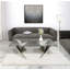 Auric Glass Coffee Table For Living Room Furniture, Stainless Steel Table With Glass Tabletop-731995594