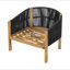 Fauteuil club d'extérieur en bois Grotta-25406369