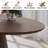 72"×37"W×30"H Oval Wood Pedestal Dining Table-2092150155