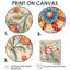 Carreaux de mosaïque florale ornementale I - carrelage abstrait, art mural, salon-17879635-17879638