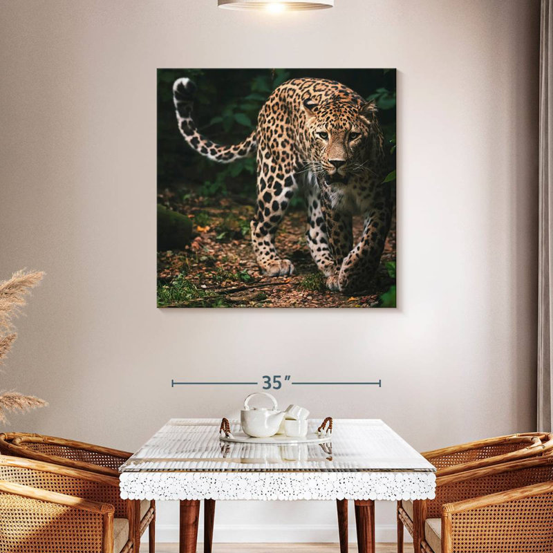 Brampt Wild Persian Leopard, 39" H x 39" W