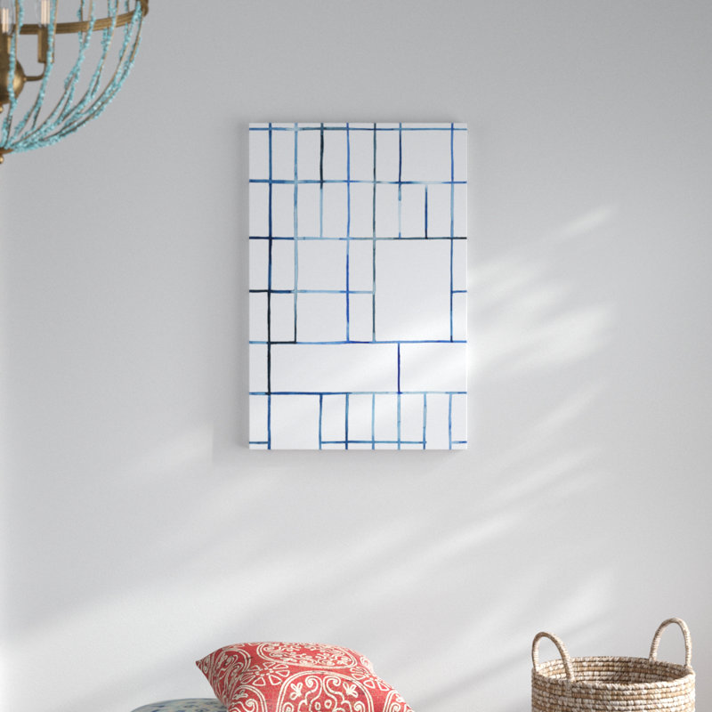 «Watercolor Bleed Pattern IV», peinture sur toile, H 30 po x l 20 po
