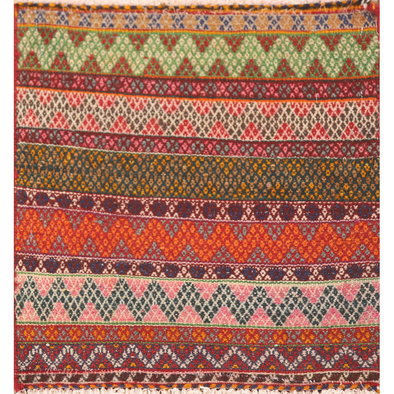Tapis traditionnel à chevrons Kilim 2x2