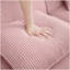 Repose-pieds Martha Velours côtelé - Rose-1662504877