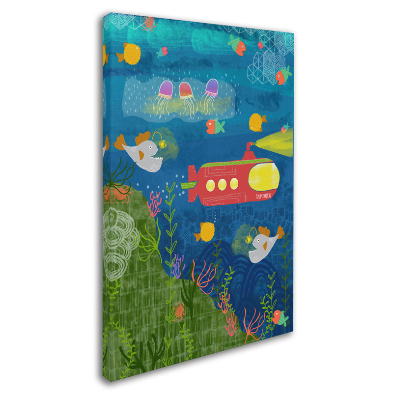 «Under the Sea» par Jorrin, impression sur toile tendue, H 19 po x l 12 po