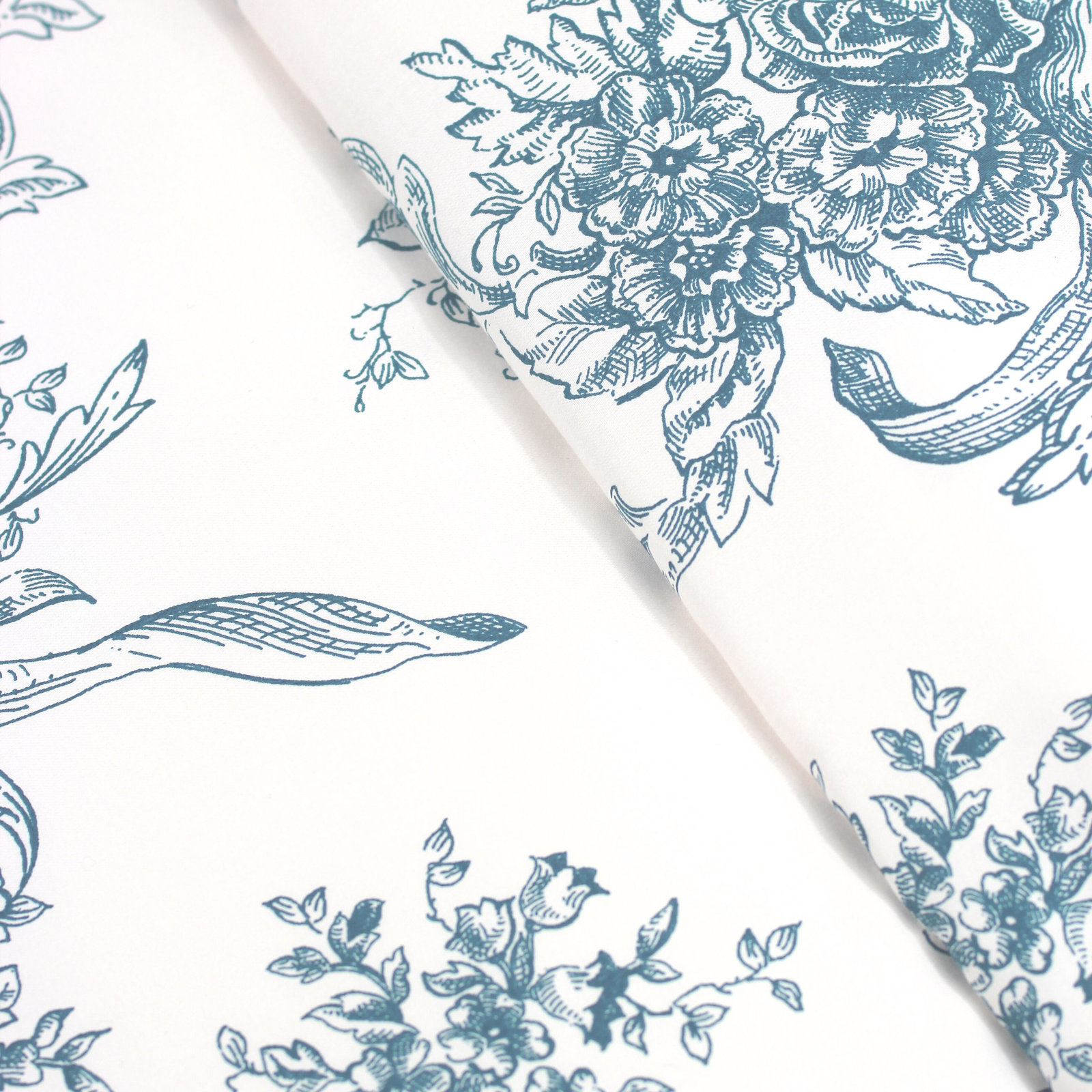 Benedictine 100% Cotton Sheet Set, California King, Light Blue