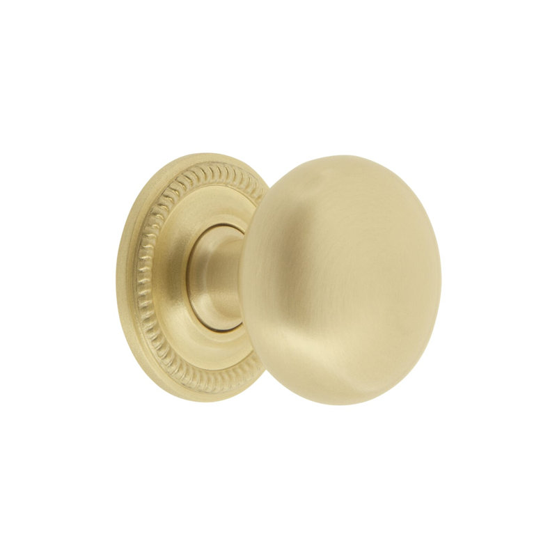 Fifth Avenue Cabinet Knob, Satin Brass
