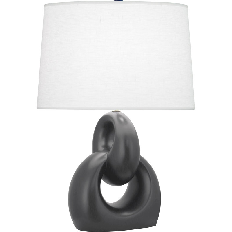 Fusion Table Lamp, Ash, 27" H x 11.25" W x 11.25" D