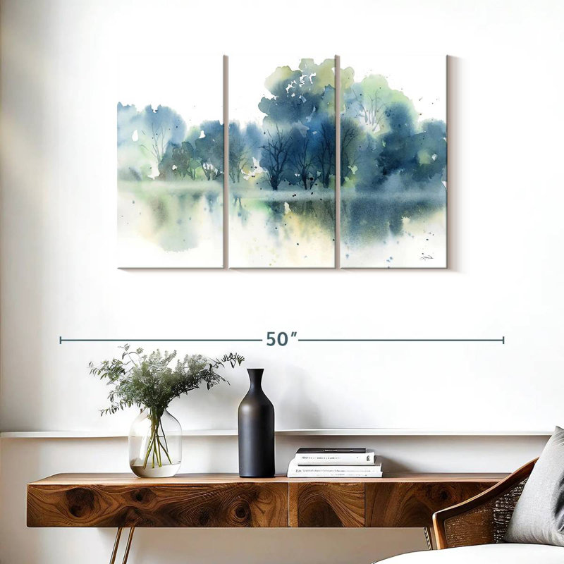 Alvord Blue Pond Reflections, H 24 po x l 38 po