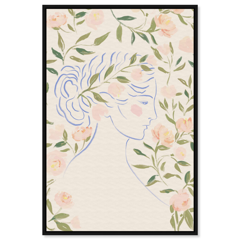 Blooming Hera Canvas People Print by Oliver Gal, Black Frame, 10 x 15, 16"H x 11"W, Black Floater Frame