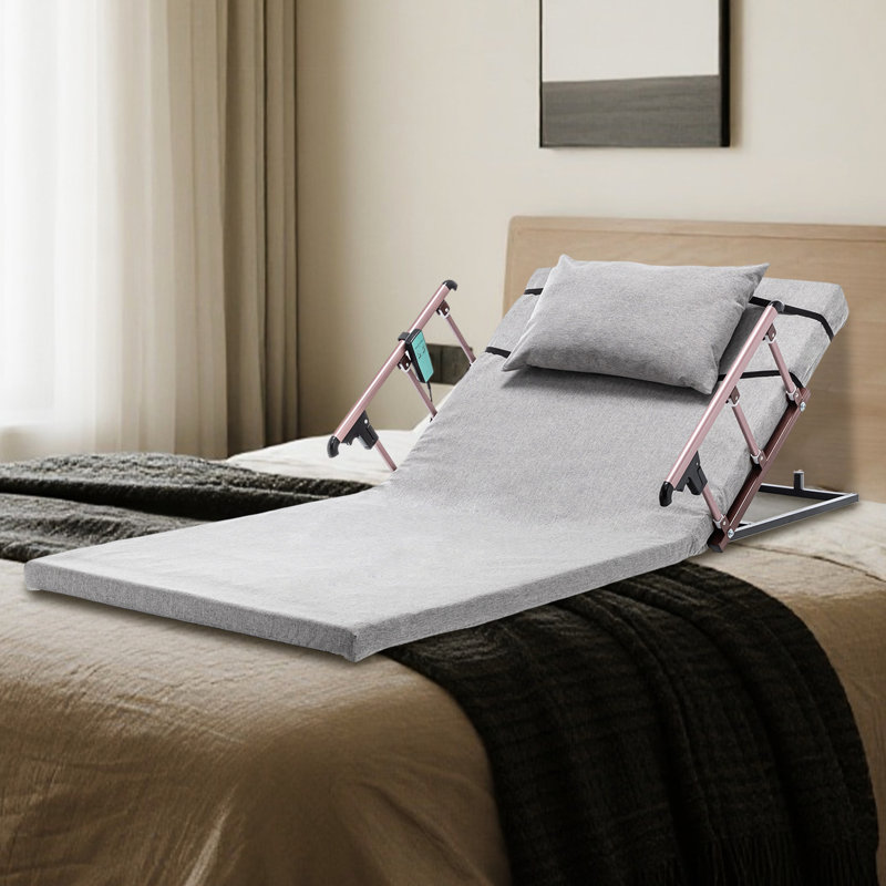 Lit réglable à commande électrique, poids de 300 lb, 4 à 68 de levage, rails, télécommande pour les personnes âgées et les grossesses, lecture confortable au repos, mousse de 2,4 po, support ergonomique, housse respirante, tête